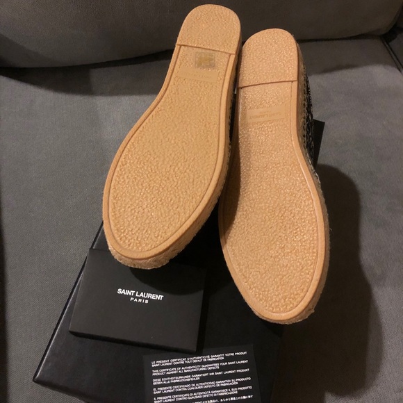 SAINT LAURENT SKULL CANVAS ESPADRILLES NWT - Picture 6 of 8